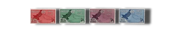 1960 PK111s Map of Pakistan Claims on Disputed Area