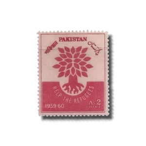 1960 PK112 World Refugee Year postage stamp