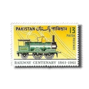 1961 PK153 Railway Centenary Locomotive (Eagle) Postage stamps
