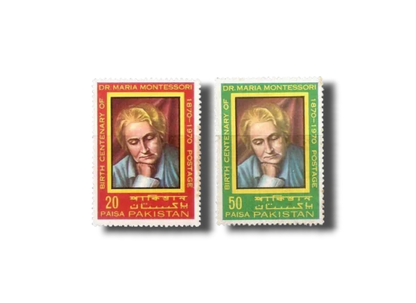 1970 PK299-300 Birth Centenary of Dr Maria Montessori