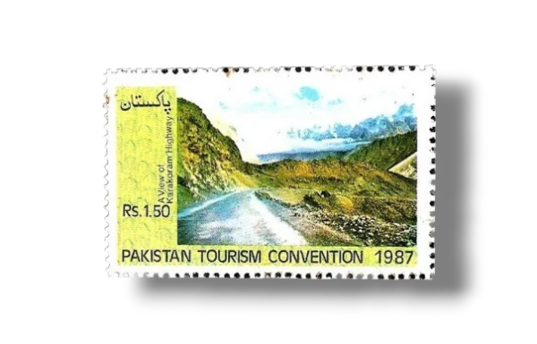 1987 PK728 Pakistan Tourism Convention View from Khunjerab Pass
