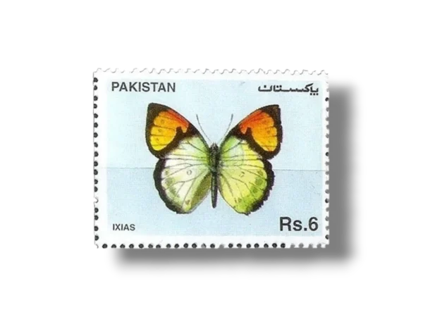 1995 PK969 Butterflies (1995). Yellow Orange Tip (Ixias pyrene)